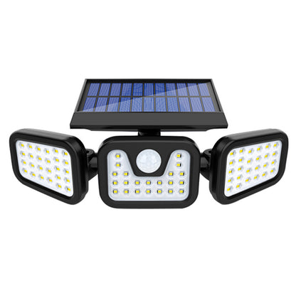 MX-W771A SENSÖRLÜ 3 MODLU 74 LEDLİ SOLAR AYDINLATMALI DUVAR LAMBASI