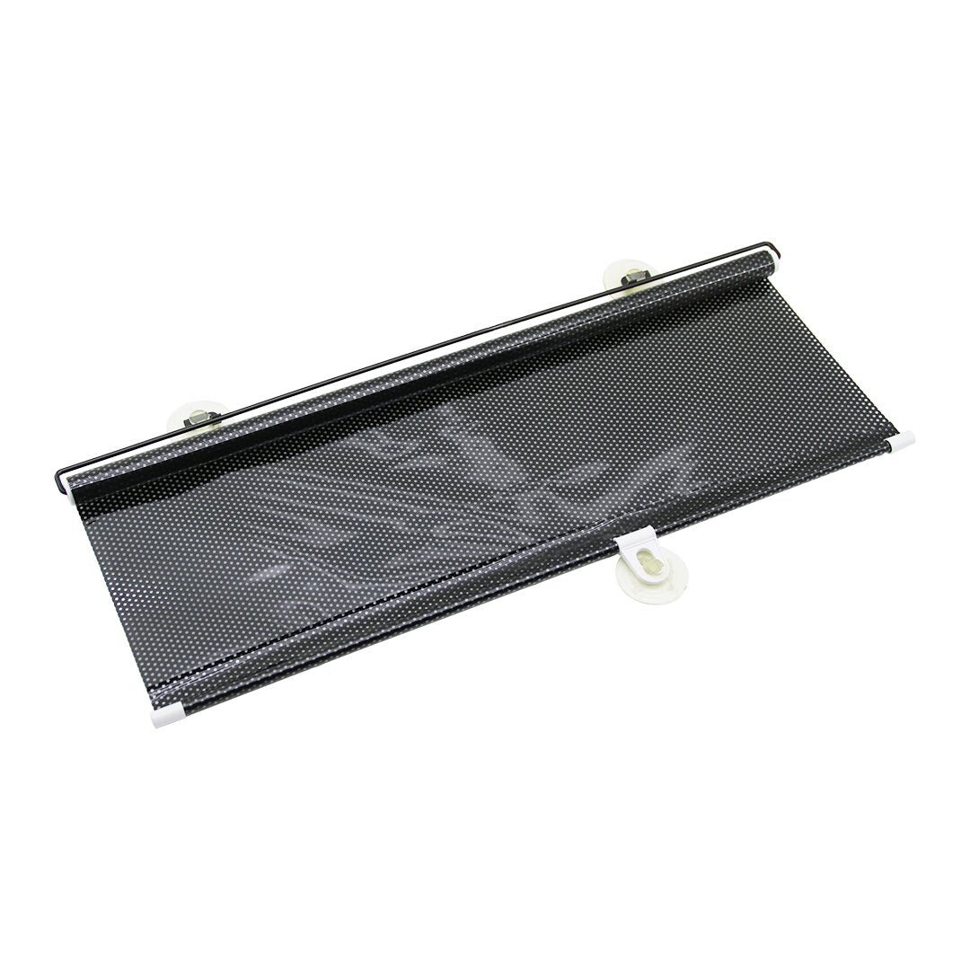 OTO-ARAÇ - EV - OFİS CAM PANELİ GÜNEŞLİK PVC PERDE MAKARALI AÇ-KAPA 58X125CM VANTUZLU MONTAJ