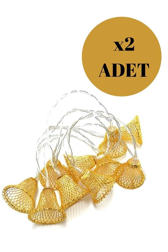 Parti ve Özel Gün Dekorasyonu Çan Şeklinde Metal Şerit Led Işık
