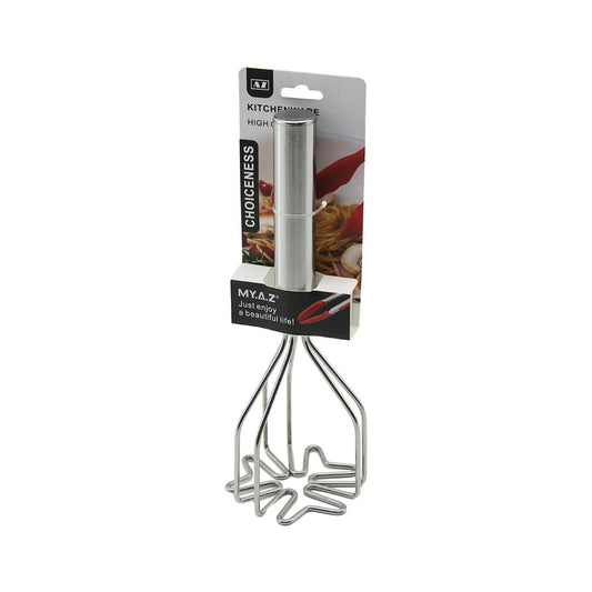 PASLANMAZ ÇELİK  PATATES EZİCİ  KALP ŞEKİL   METAL SAPLI   25.5CM