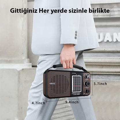 PORTATİF RADYO FM-USB-SD/MMC-AUX (88-108 FM FREKANS ARALIĞI)