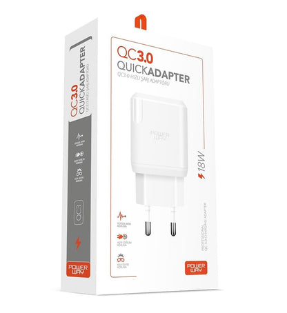 HIZLI 3000 MA 18W TÜM TELEFONLARA UYUMLU USB ŞARJ KAFA BAŞLIK ADAPTÖRÜ