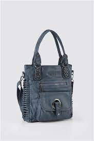 Deay Mavi Cilt Omuz Çantası