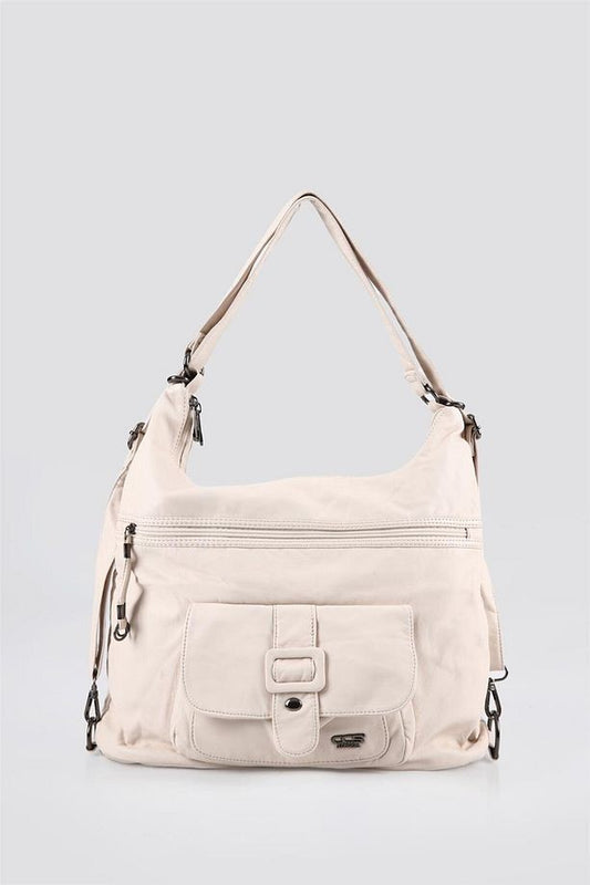 Mower Bej Cilt Omuz Çantası