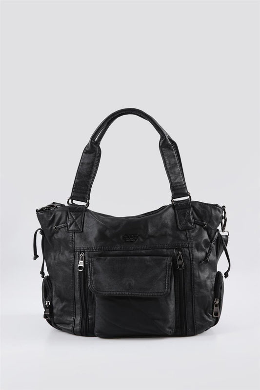 Giwer Siyah Cilt Omuz Çantası