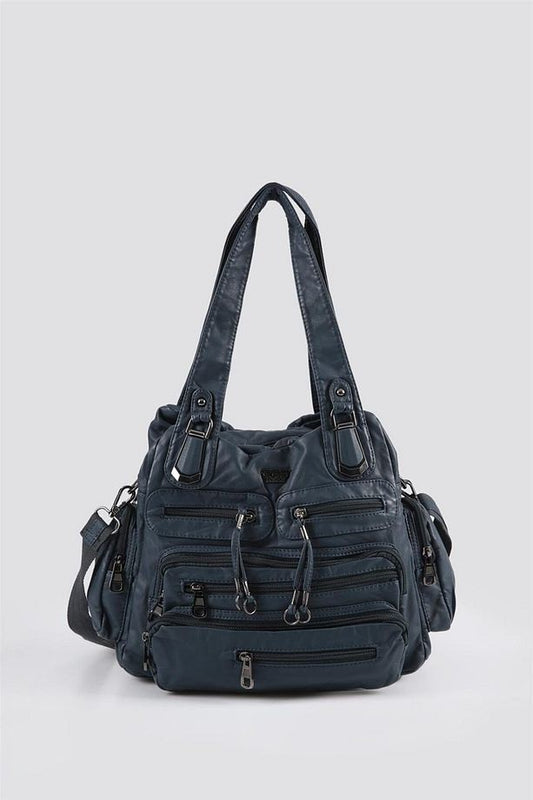 Miver Mavi Cilt Omuz Çantası