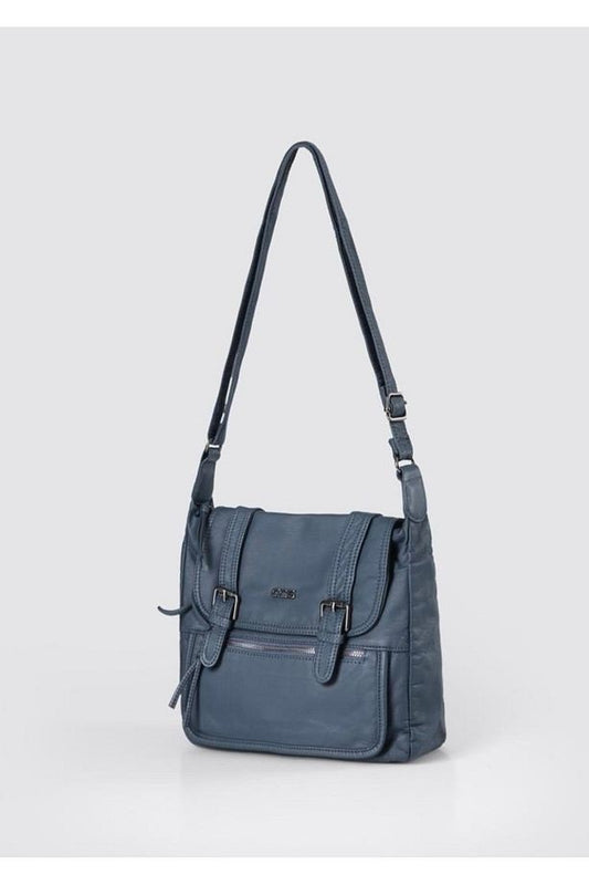 Liye Mavi Cilt Omuz Çantası