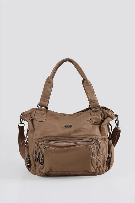 Katti Vizon Cilt Omuz Çantası