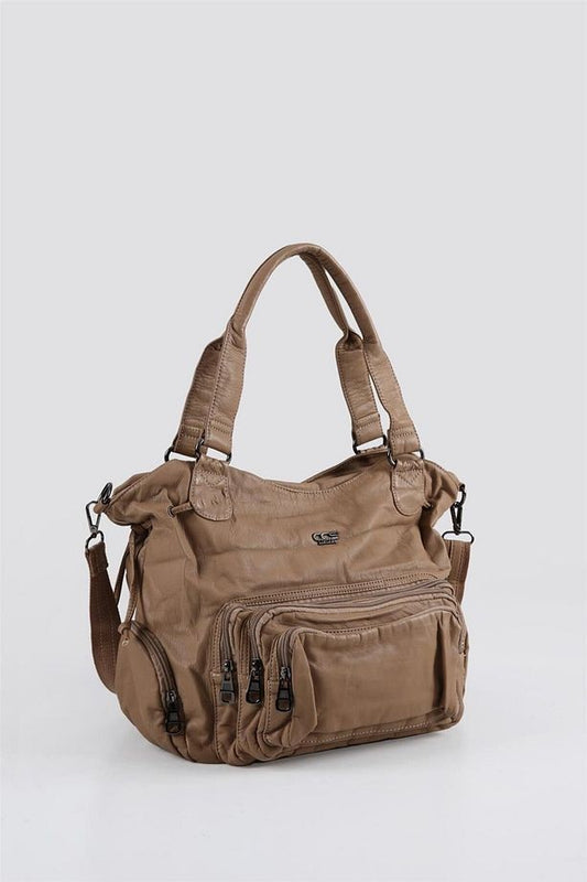 Katti Vizon Cilt Omuz Çantası