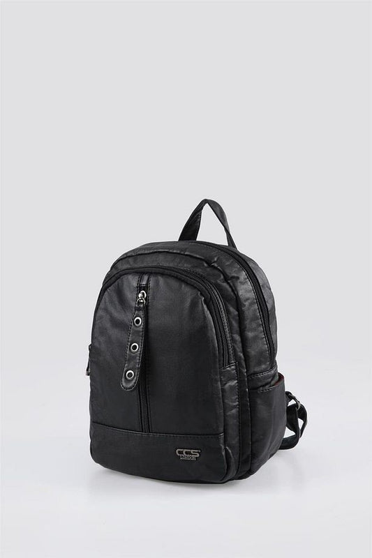 Tiar Siyah Cilt Sırt Çantası
