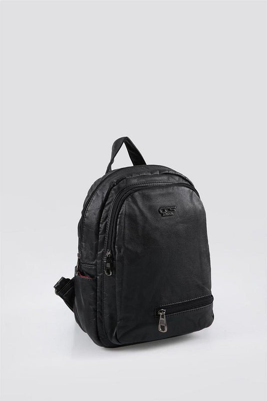 Rior Siyah Cilt Sırt Çantası
