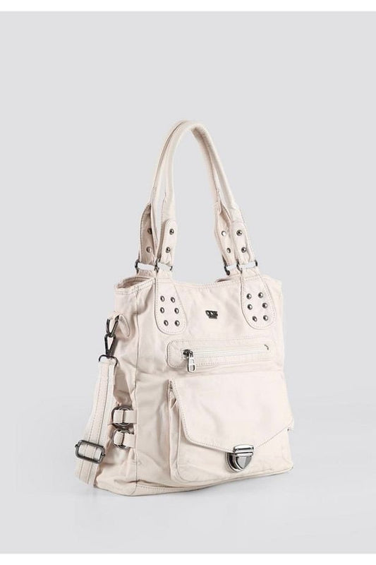 Asin Bej Cilt Omuz Çantası