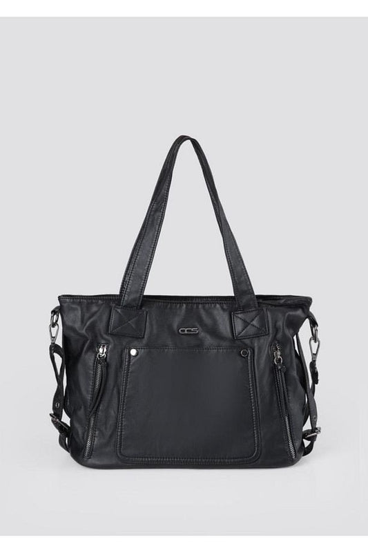 Lonti Siyah Cilt Omuz Çantası