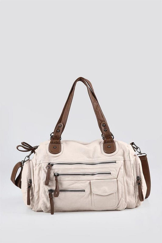 Orten Bej Cilt Omuz Çantası