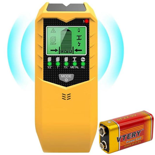 Profesyonel 5in1 Lcd Ekranlı Çok Fonksiyonlu Saplama Bulucu Duvar Dedektörü