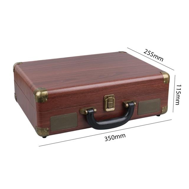 RETRO VİNTAGE ÇANTA PİKAP - RADYO - BLUETOOTH - USB MP3 ÇALAR 350X255X115MM