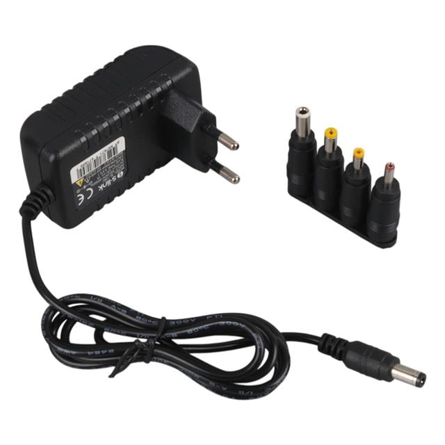 S-Link SL-126C 12 Volt 1 Amper 1.2 Metre Kablolu 5.5x2.1mm 4 Uçlu Üniversal Çok Uçlu Adaptör