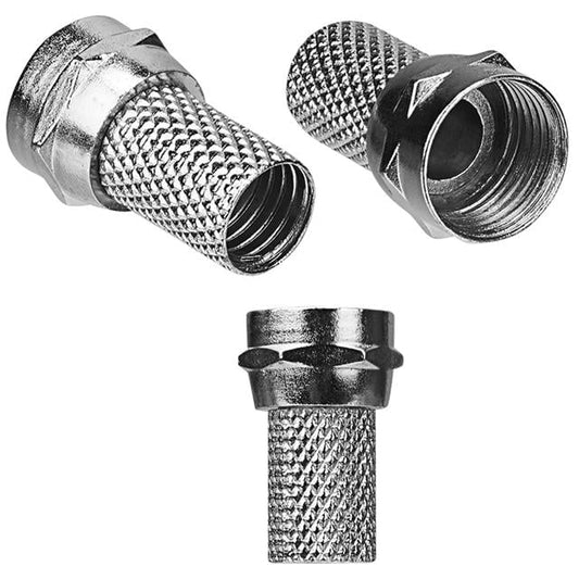 S-Link SL-F186 Geniş 18 mm * 8 RG6/U4 Erkek F Konnektör (50&amp;apos;li Paket)