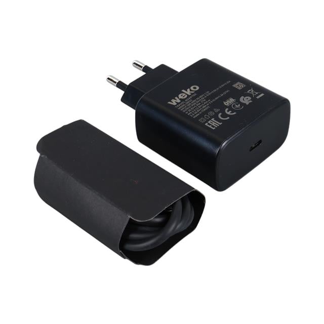 S11-C 25 WATT SİYAH ŞARJ BAŞLIK ADAPTÖRÜ + TYPE-C TO TYPE-C KABLO