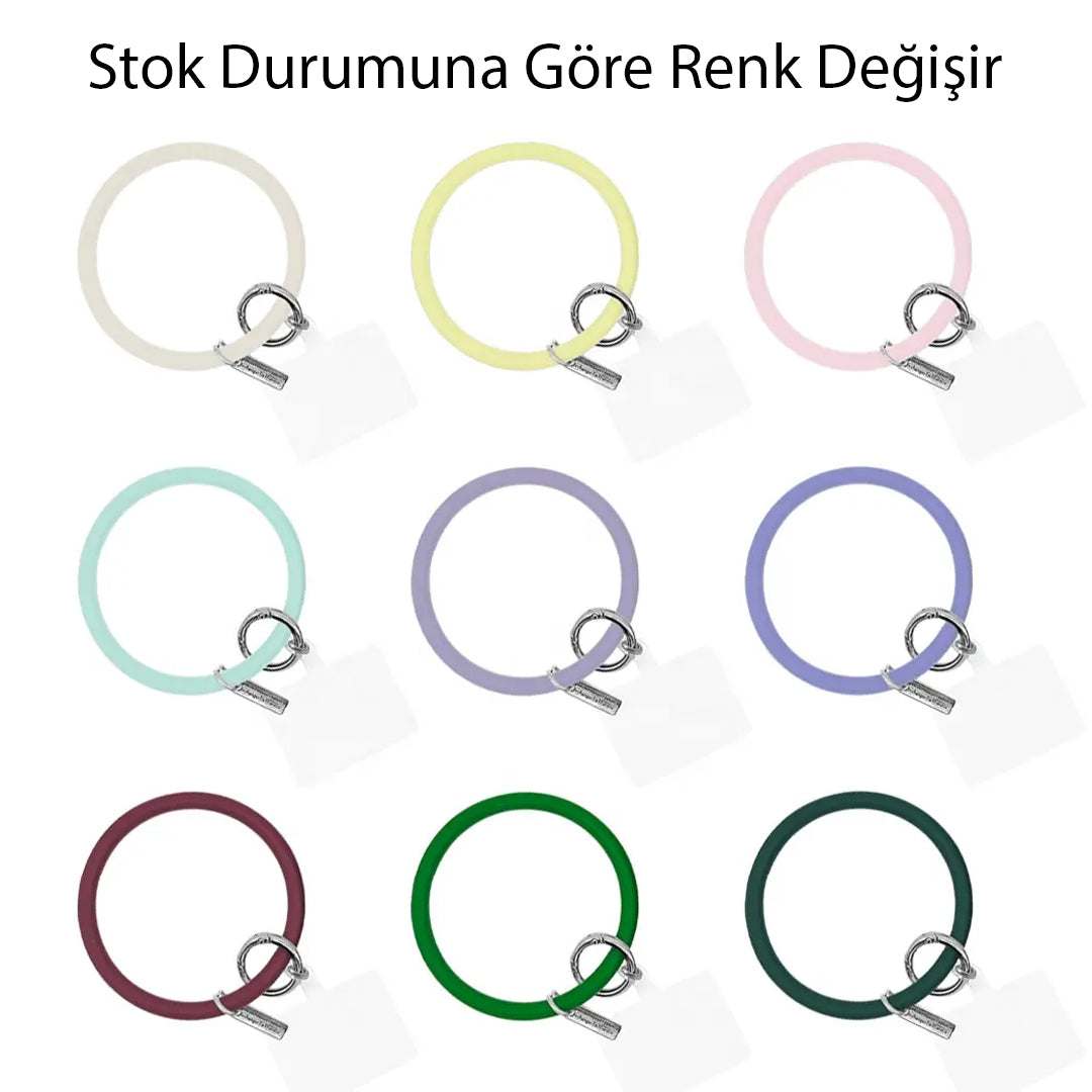 SLİKON TELEFON TUTUCU BİLEKLİK