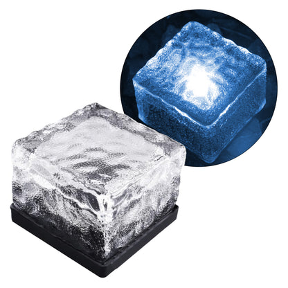 SOLAR LEDLİ MAVİ TUĞLA GÖRÜNÜMLÜ BAHÇE DEKORASYON AYDINLATMA