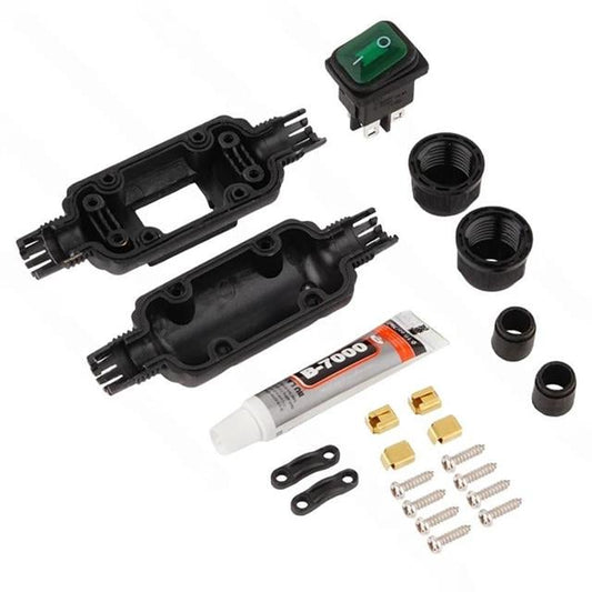 Su Geçirmez Siyah Kablo Switch 4 Pin