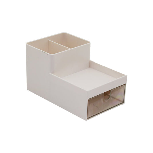 TEK ÇEKMECELİ + 3 BÖLMELİ  PLASTİK MAKYAJ - TAKI ORGANİZER 16X9.5CM - Y: 5--9.5CM