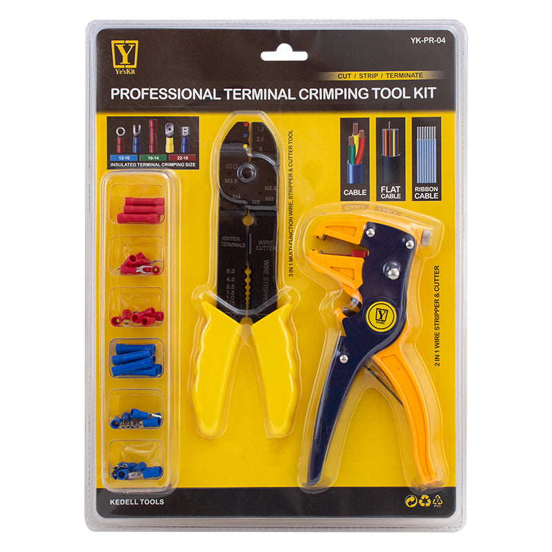 TERMİNAL SIKMA PENSESİ+KABLO SIYIRMA PENSESİ+UÇ SETİ