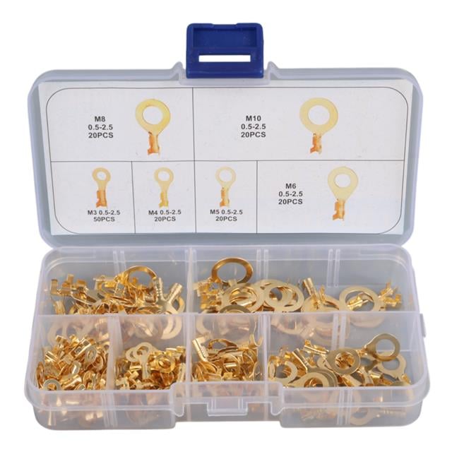 Topraklama Kablo Pabuç Seti 6 Çeşit 150 Parça (M10-M8-M6-M5-M4-M3)