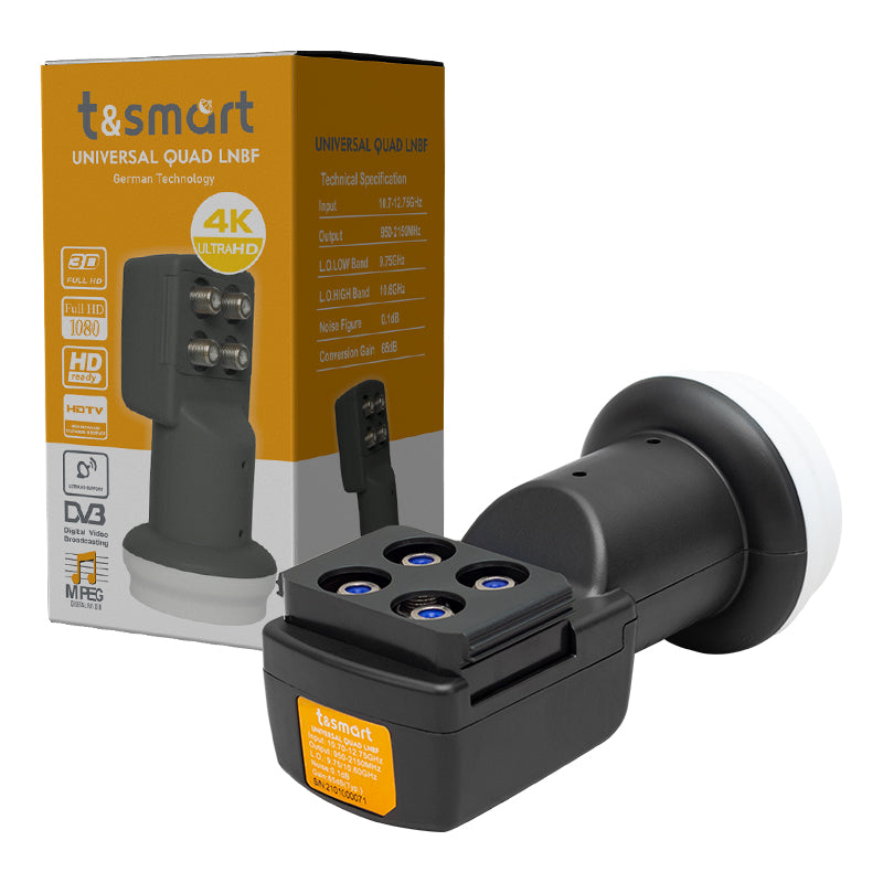 TSMART 0.1DB ULTRA HD 4K UNIVERSAL QUAD DÖRT ÇIKIŞLI LNB
