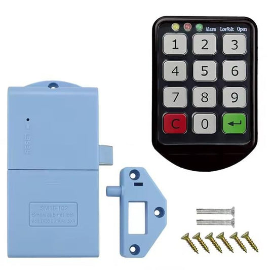 Tuş Şifreli Siyah Çekmece Dolap Kilidi (2&amp;apos;li Paket)