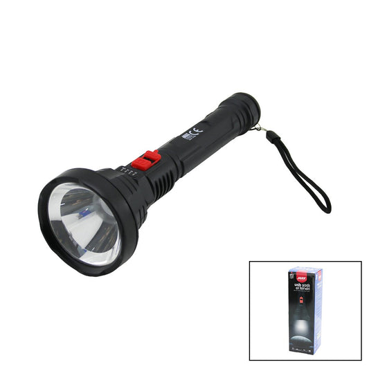 USB ŞARJLI=5V 1W LED EL FENERİ 3-KADEME IŞIK - FLAŞÖR ŞARJ GÖSTERGE 70LÜMEN 25.7CM