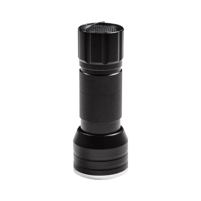 UV IŞINLI 21 LEDLİ 10 CM METAL KASA PİLLİ EL FENERİ