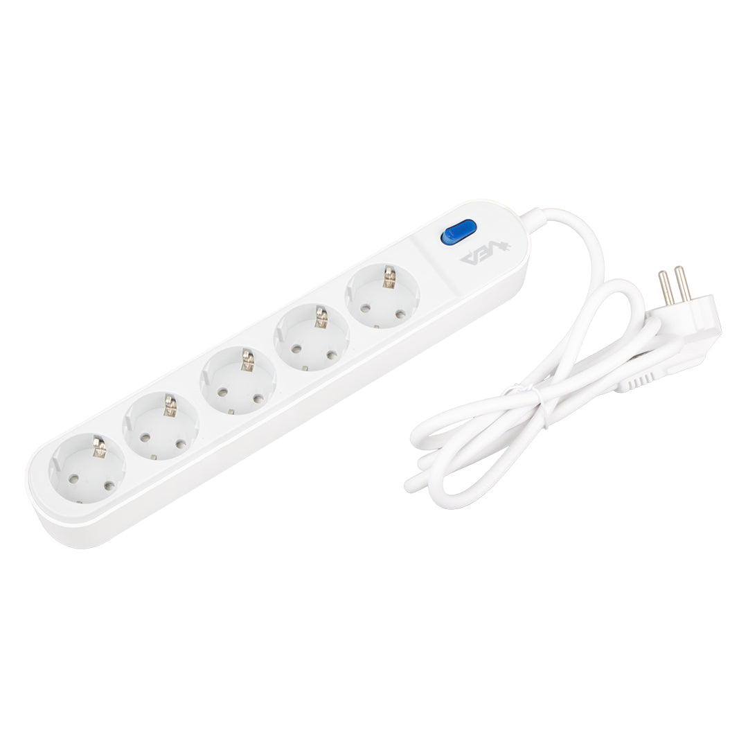 VE-VEGA105 A CLASS 5Lİ ANAHTARLI 1.5 METRE AKIM KORUMALI GRUP PRİZ (MADE IN MALAYSIA)