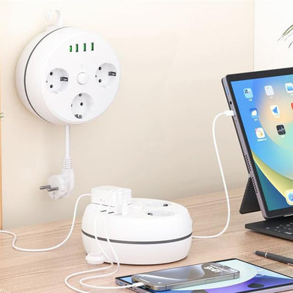 Vea VE-26583 3&amp;apos;LÜ 1.5 Metre Kablolu 3 USB / TYPE-C Girişli Akım Korumalı Grup Priz