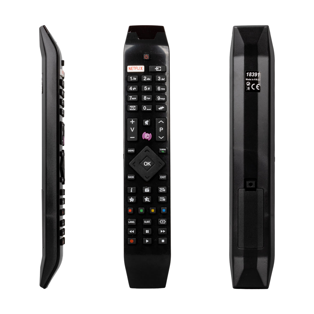 VESTEL NETFLIX-MOR TUŞLU YENİ ÜSTÜ CAMLI-HITACHI RC 49141 LED TV KUMANDA (RC49141-30095562)