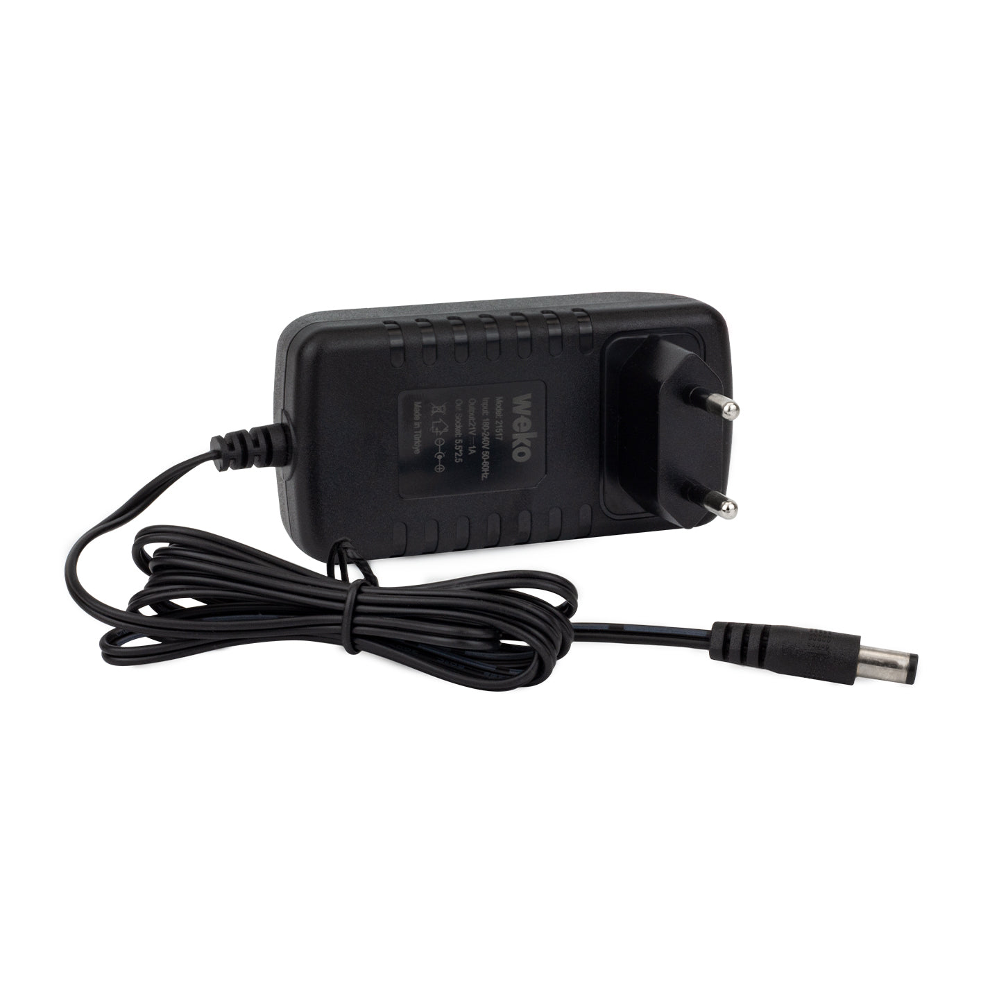 21 VOLT - 1 AMPER 5.5*2.5 UÇLU YERLİ ÜRETİM ŞARJLI MATKAP ADAPTÖRÜ