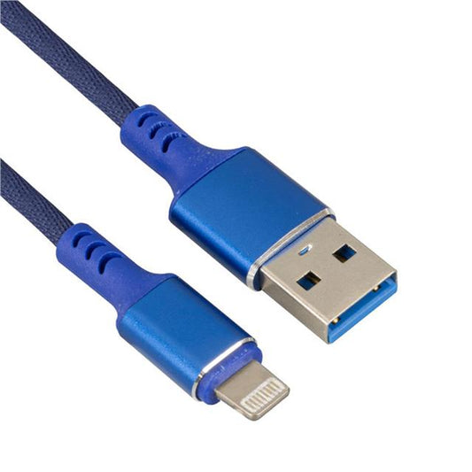 WK-22025 USB TO LIGHTNING ÖRGÜLÜ SİYAH ŞARJ KABLOSU (NO:14)