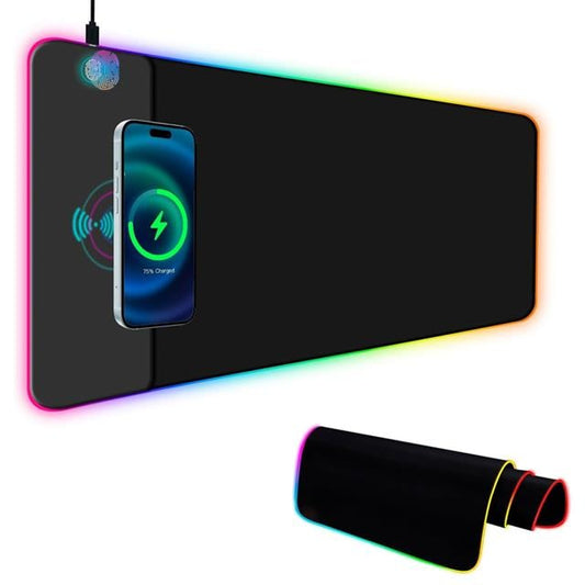 XL RGB Gaming Mouse Pad Wireless Telefon Şarj Destekli 14 Modlu