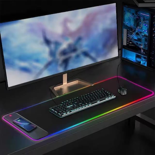 XL RGB Gaming Mouse Pad Wireless Telefon Şarj Destekli 14 Modlu