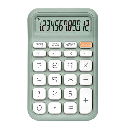 YEŞİL 12 HANELİ HESAP MAKİNESİ