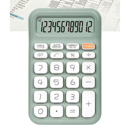 YEŞİL 12 HANELİ HESAP MAKİNESİ