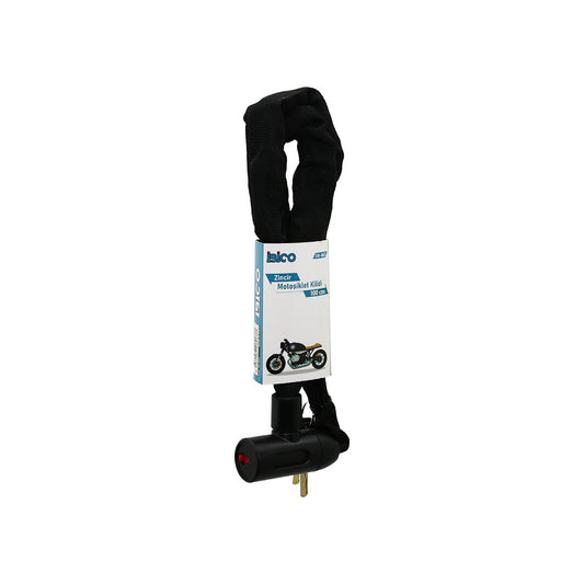 ZİNCİRLİ ANAHTARLI  MOTOR - BİSİKLET KİLİT BEZ KILIFLI AÇ-KAPA KİLİT KAPAK 100CM